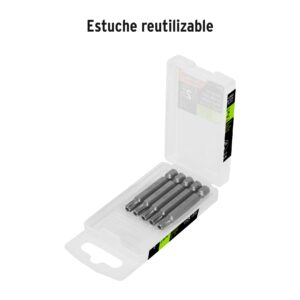 Estuche con 5 puntas torx T30 con seguro largo 2', EXPERT - Imagen 5