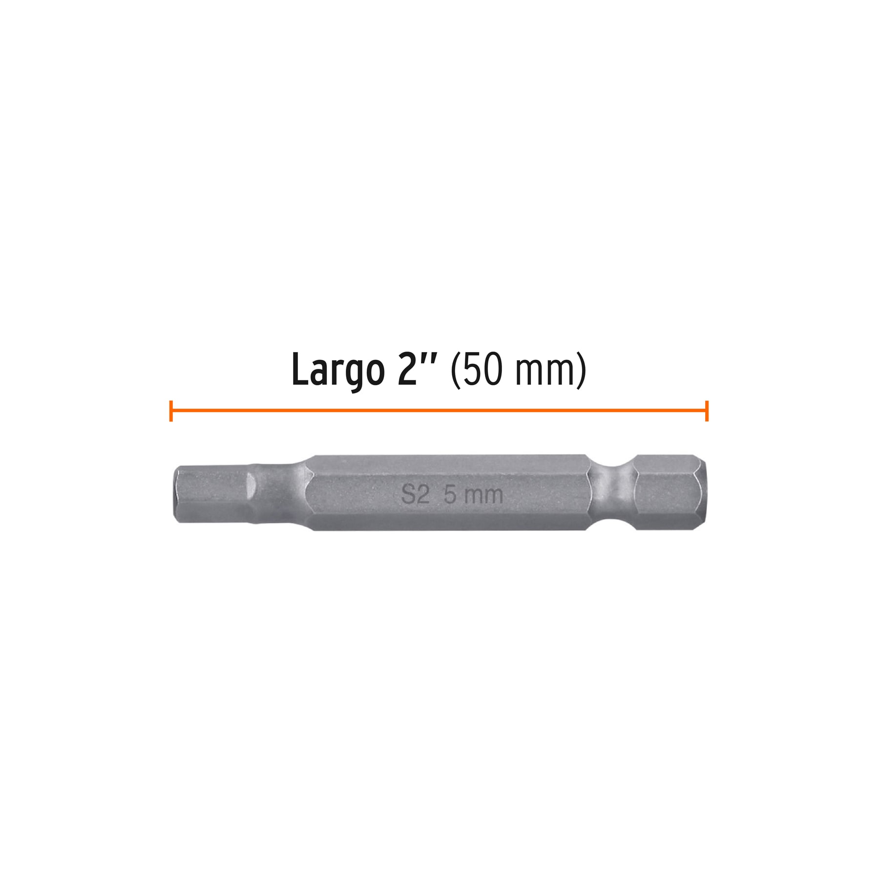 Estuche con 5 puntas hexagonales de 5 mm largo 2', EXPERT - Imagen 4