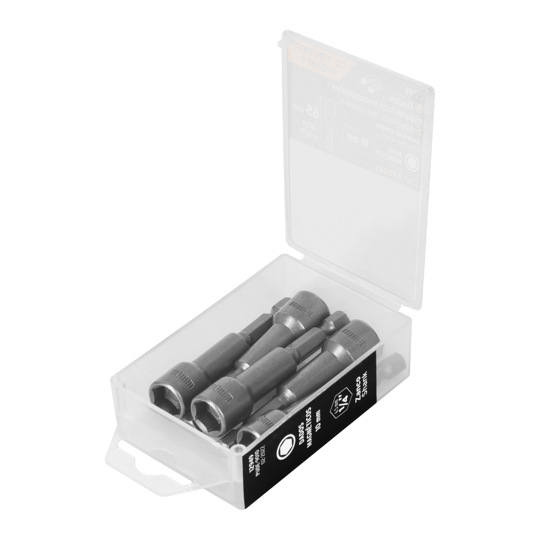 Estuche con 5 dados magnéticos de 10 mm largo 2-1/2', EXPERT - Imagen 2
