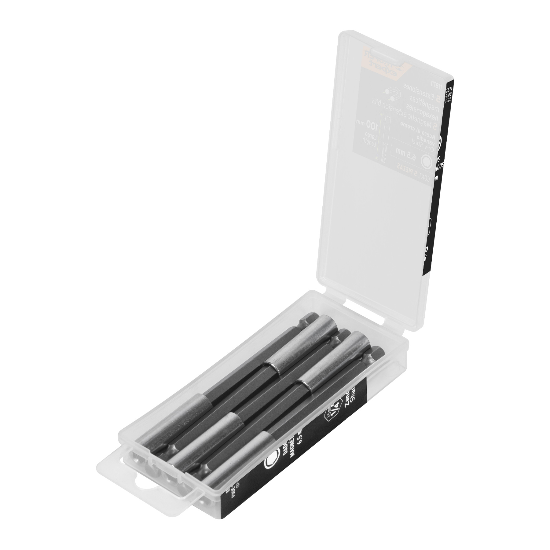 Estuche con 5 extensiones de 100 mm, magnéticas, EXPERT - Imagen 2