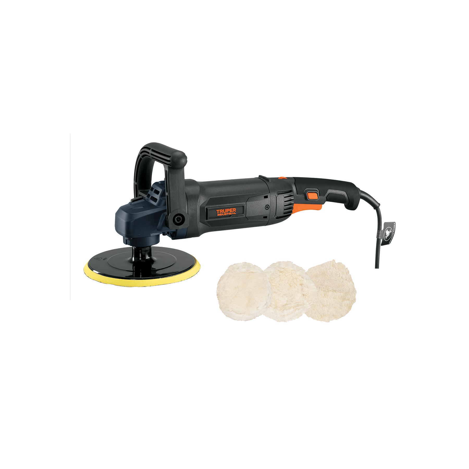 Pulidora rotativa 7', 1200W, TRUPER INDUSTRIAL - Imagen 2