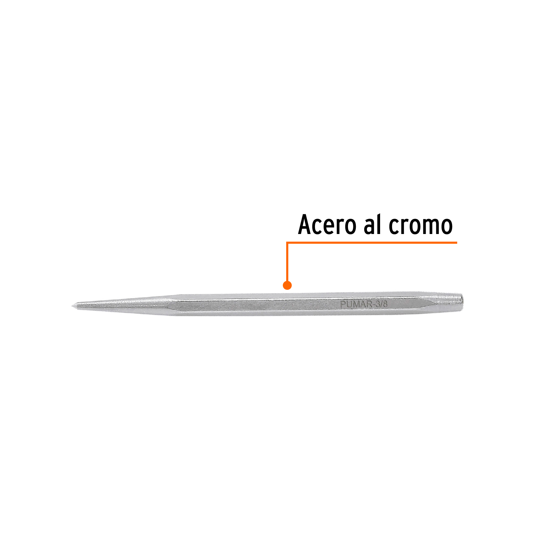 Punzón 3/8' para marcar, largo 4-3/4', TRUPER - Imagen 3