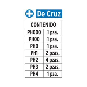 Juego de 12 puntas de cruz combinadas largo 2', EXPERT - Imagen 4