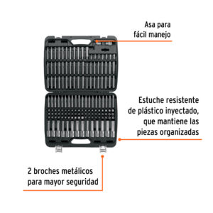 Juego de puntas y dados con punta para mecánica, 150 piezas - Imagen 3