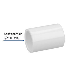 Cople de PVC cédula 40 de 1/2', FOSET - Imagen 3