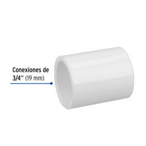 Cople de PVC cédula 40 de 3/4', FOSET - Imagen 3