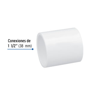 Cople de PVC cédula 40 de 1-1/2', FOSET - Imagen 3