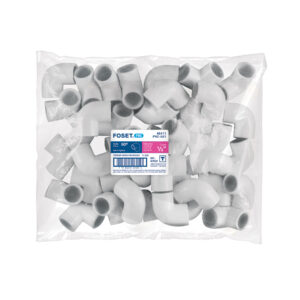 Codo 90° de PVC de 1/2', FOSET - Imagen 4