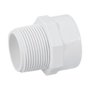 Adaptador macho de PVC de 1-1/4', FOSET