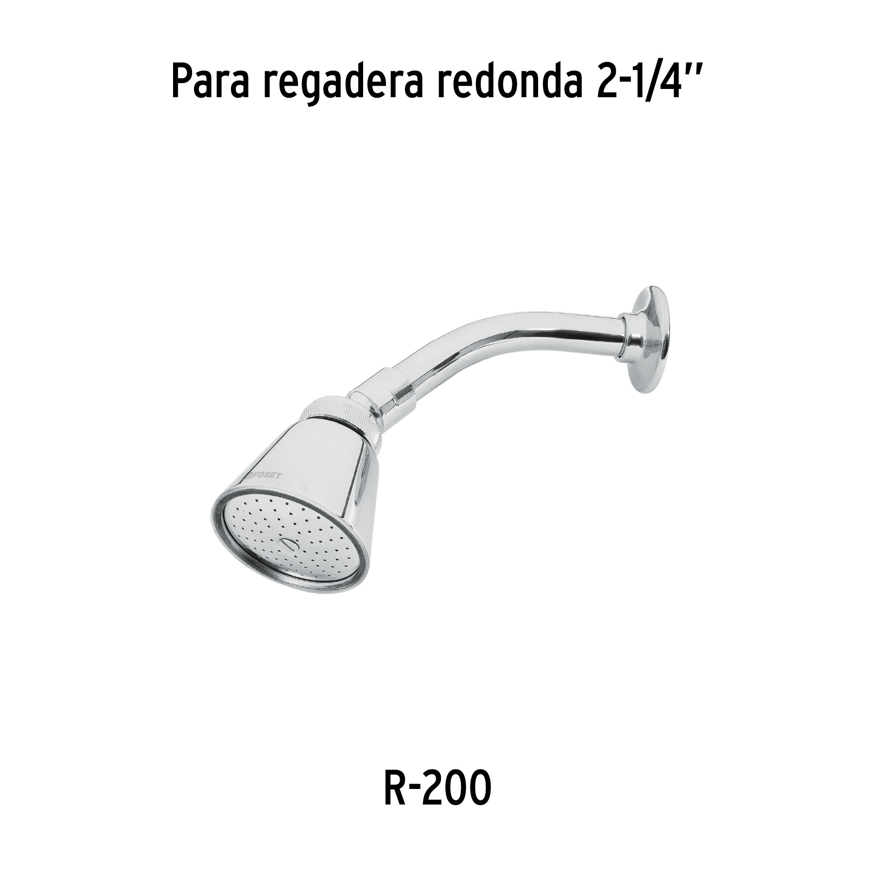 Regadera redonda 2-3/4', latón, sin brazo, cromo, AERO - Imagen 7