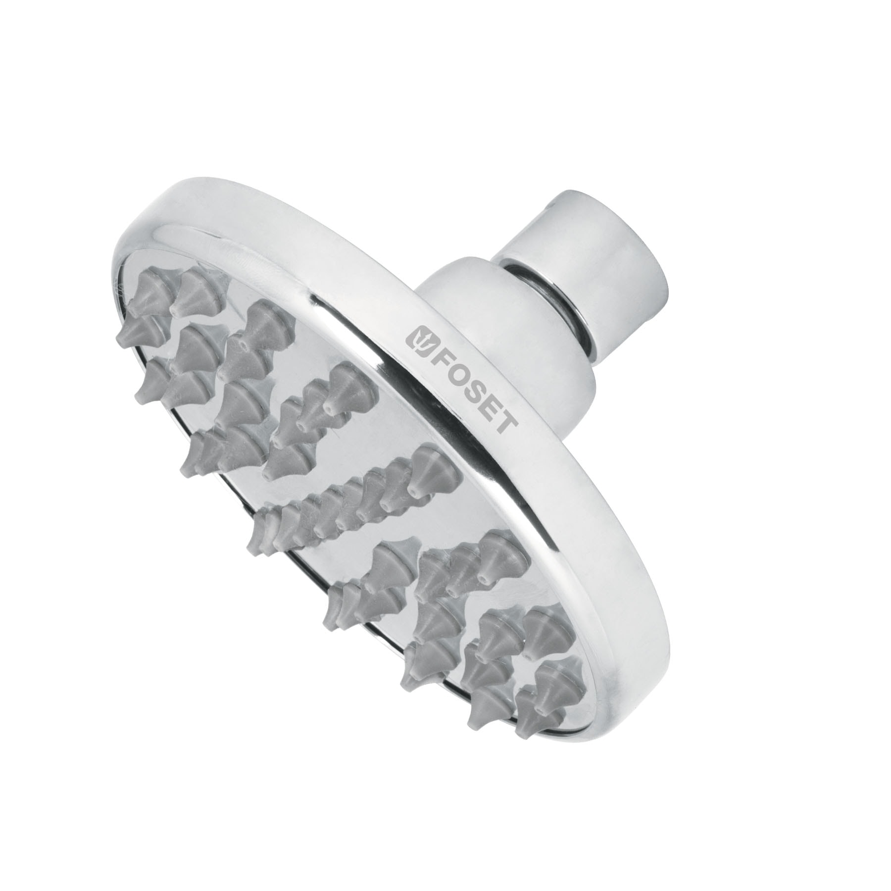 Regadera cromo 4' plato redondo, sin brazo, FOSET ELEMENT - Imagen 2