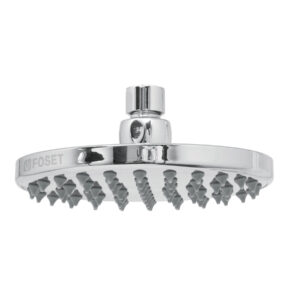 Regadera cromo 6' plato redondo, sin brazo, FOSET ELEMENT