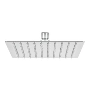 Regadera plato cuadrado 8' sin brazo, cromo, FOSET RIVIERA