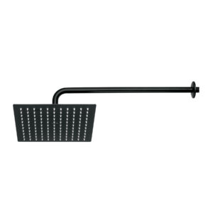 Regadera plato cuadrado 10' con brazo, negro, FOSET RIVIERA - Imagen 2