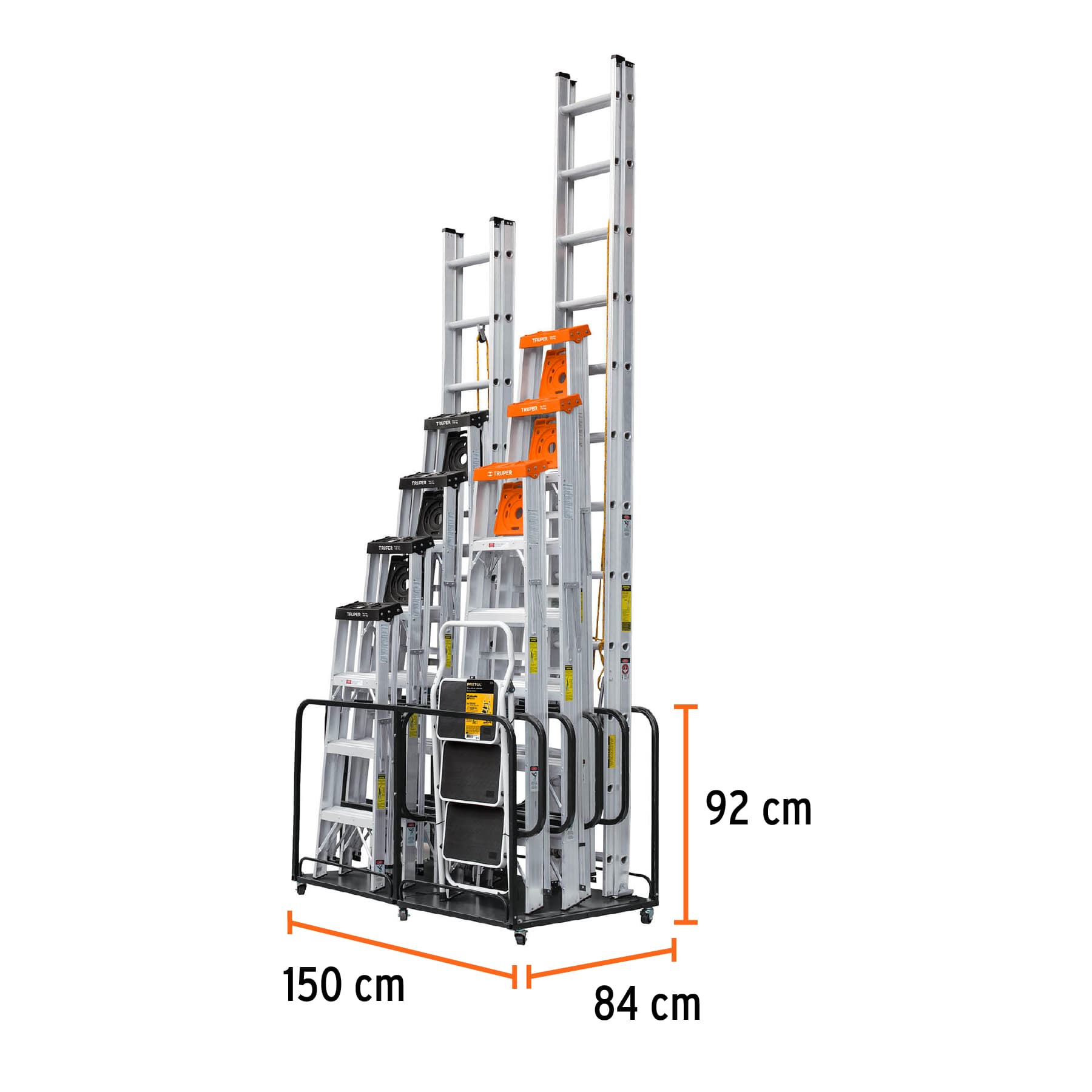 Rack para 10 escaleras, TRUPER - Imagen 3