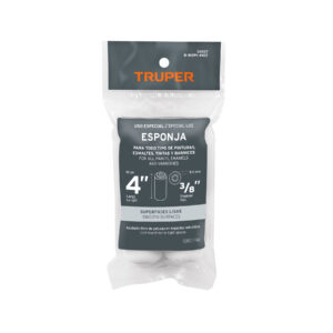 Bolsa c/2 felpas para mini rodillo esponja 4'x3/8', TRUPER - Imagen 6