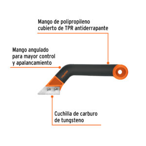 Raspador de lechada con cuchillas de 2', TRUPER - Imagen 3