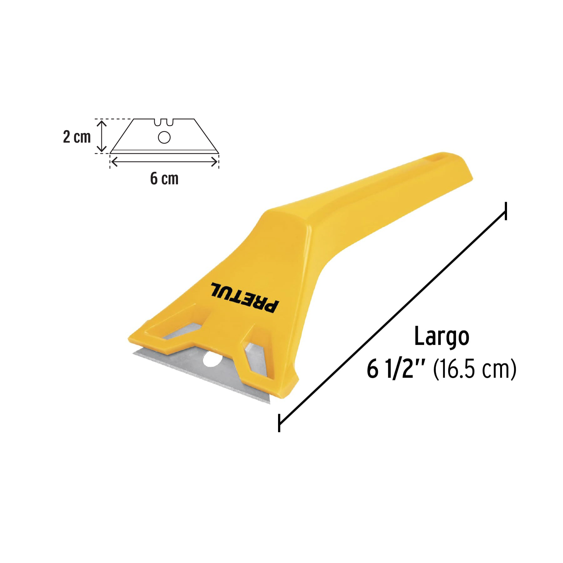 Raspador plástico con cuchilla de 2-3/8', PRETUL - Imagen 4