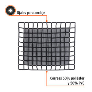 Red de carga de 2.4m x 2m para camioneta de 3.5 Ton, TRUPER - Imagen 4