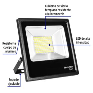 Reflector LED para exteriores 100W 6500K, VOLTECK - Imagen 4