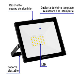 Reflector LED para exteriores 30W 6500K, VOLTECK BASIC - Imagen 3