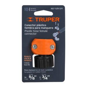 Conector 5/8'-3/4' hembra de ABS para manguera, TRUPER - Imagen 4