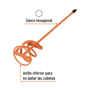 Revolvedor de pintura, 100mm de diámetro, TRUPER - Imagen 3