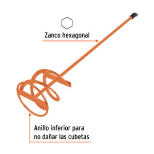 Revolvedor de pintura, 120mm de diámetro, TRUPER - Imagen 3