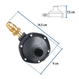 Regulador de gas LP, 1 vía, punta pol, baja presión - Imagen 4