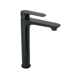 Alternative view of Monomando alto para lavabo, negro, FOSET RIVIERA