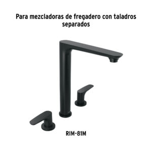 Juego manerales palanca para RIM-91M, negro, FOSET RIVIERA - Imagen 4