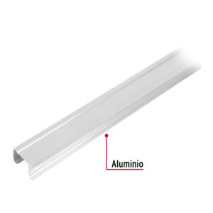 Riel superior 'JJ' de aluminio para puerta corrediza 2 m - Imagen 3