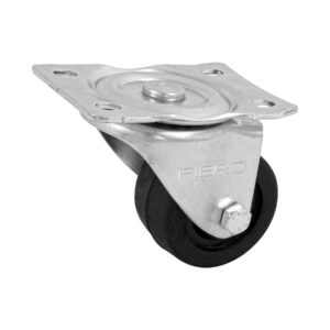 Rodaja hule 2-1/2' placa giratoria c/buje, carga 50kg, FIERO - Imagen 2