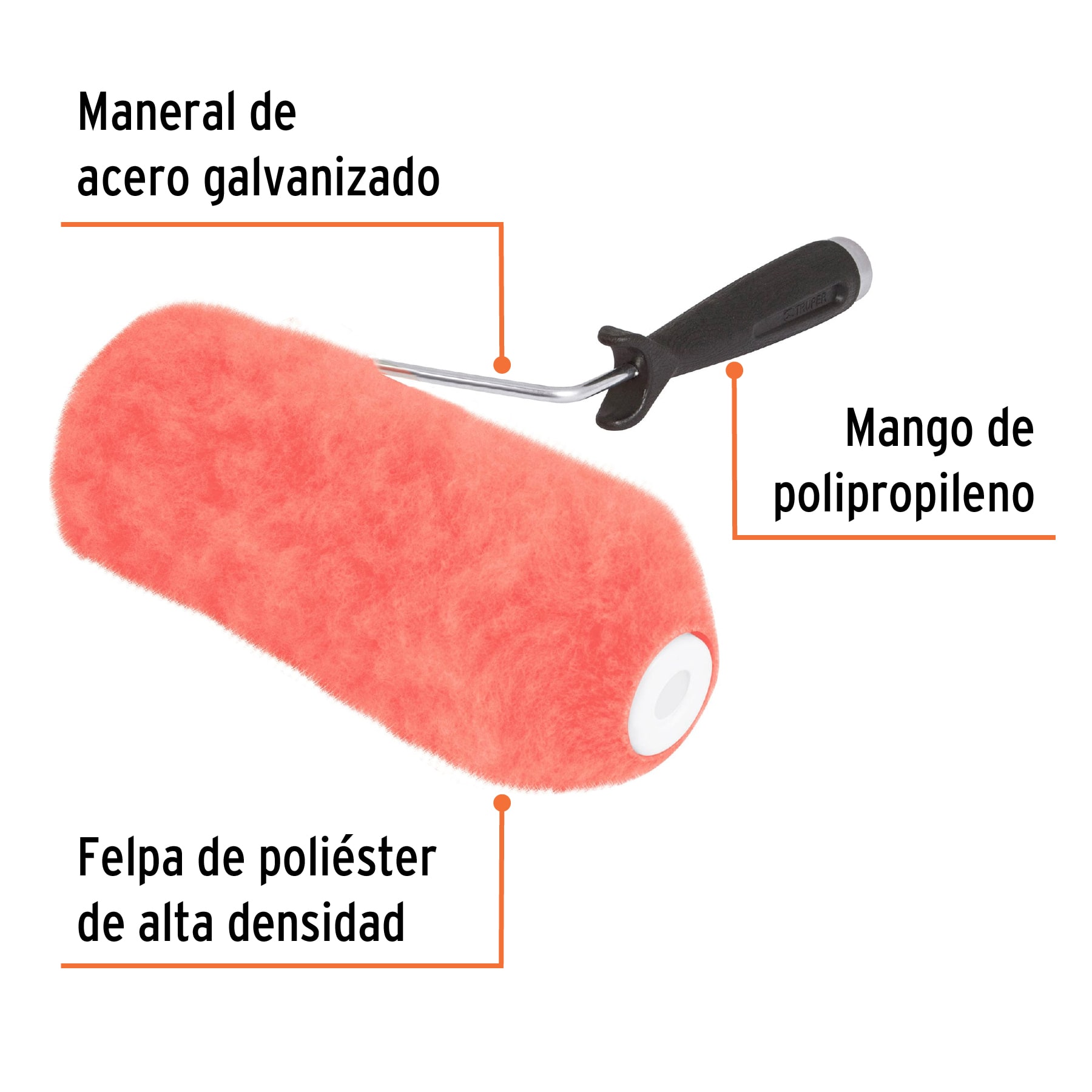 Rodillo para pintar 9 x 1-1/4' superficies extra rugosas - Imagen 3