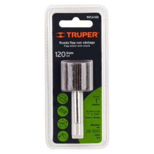 Rueda flap de 1', grano 120, TRUPER - Imagen 4