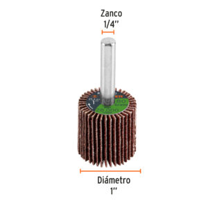 Rueda flap de 1', grano 80, TRUPER - Imagen 3