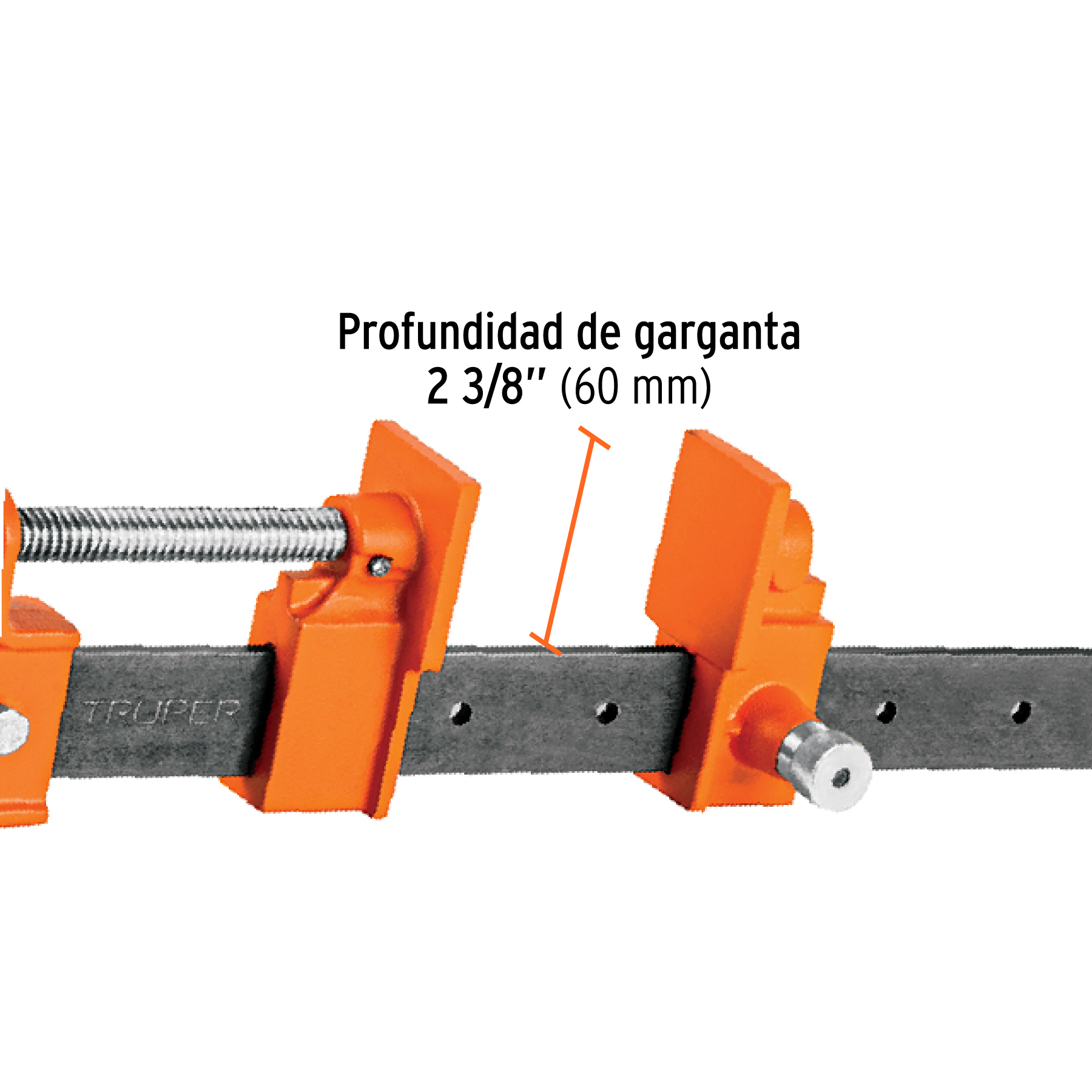 Sargento 72' de solera de acero, TRUPER - Imagen 4
