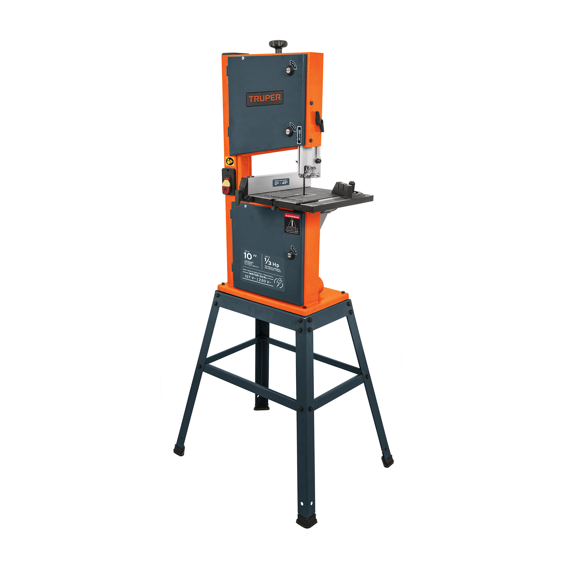 Sierra cinta 10', 1/3 HP (250 W), TRUPER