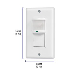 Sensor de movimiento con interruptor de pared, VOLTECK - Imagen 3