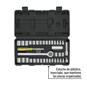 Juego de 39 herramientas 1/4' y 3/8' para mecánico, PRETUL - Imagen 7
