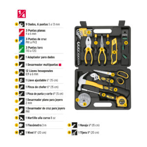 Juego de herramientas, Comfort Grip, 42 piezas, PRETUL - Imagen 7