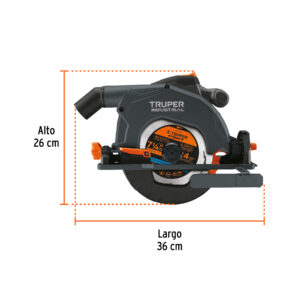 Sierra circular 7-1/4' 1900W, TRUPER INDUSTRIAL - Imagen 3