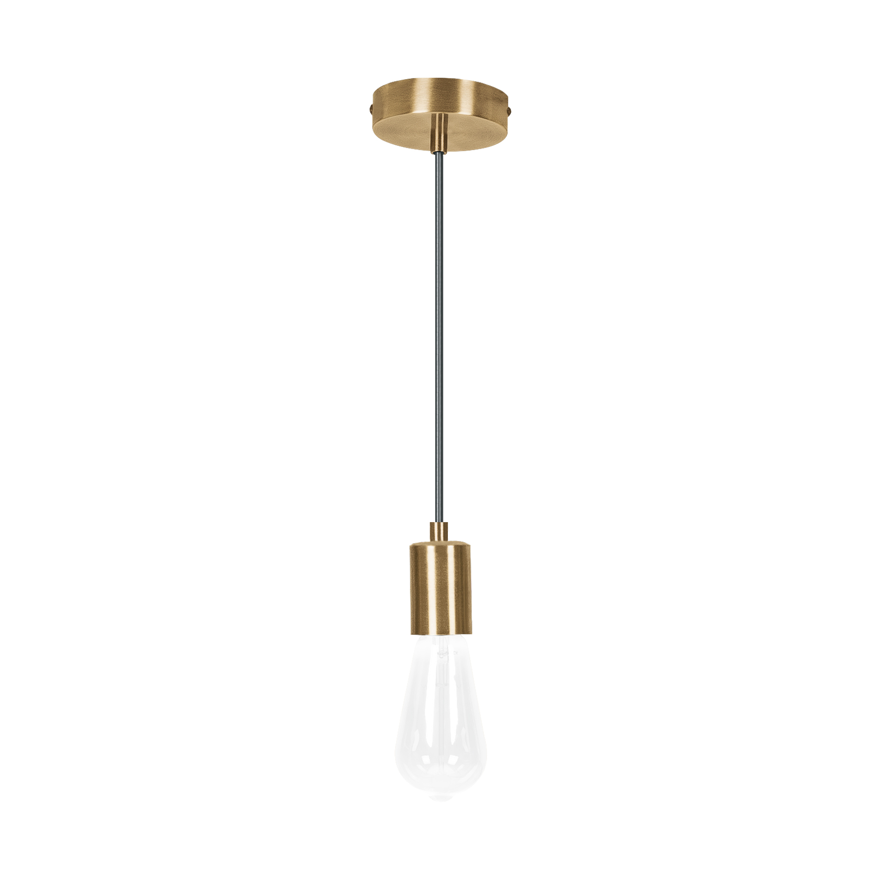 Socket colgante metálico, hierro antiguo, VOLTECK