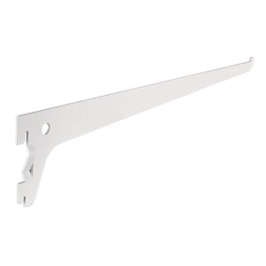 Ménsula plana blanca para cremallera sencilla, 30cm, FIERO