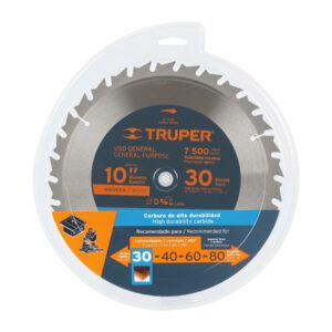 Disco sierra 10' para madera, 30 dientes centro 5/8', TRUPER - Imagen 5