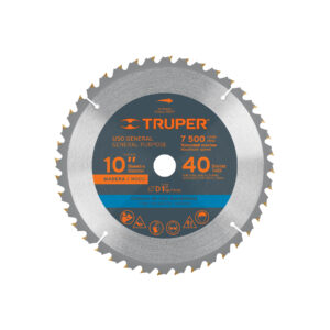 Alternative view of Disco sierra 10' para madera, 40 dientes centro 1', TRUPER