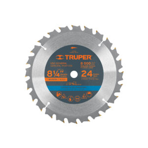 Disco sierra 8-1/4' para madera, 24 dientes centro 5/8'