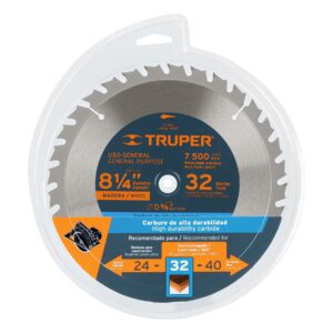 Disco sierra 8-1/4' para madera, 32 dientes centro 5/8' - Imagen 5
