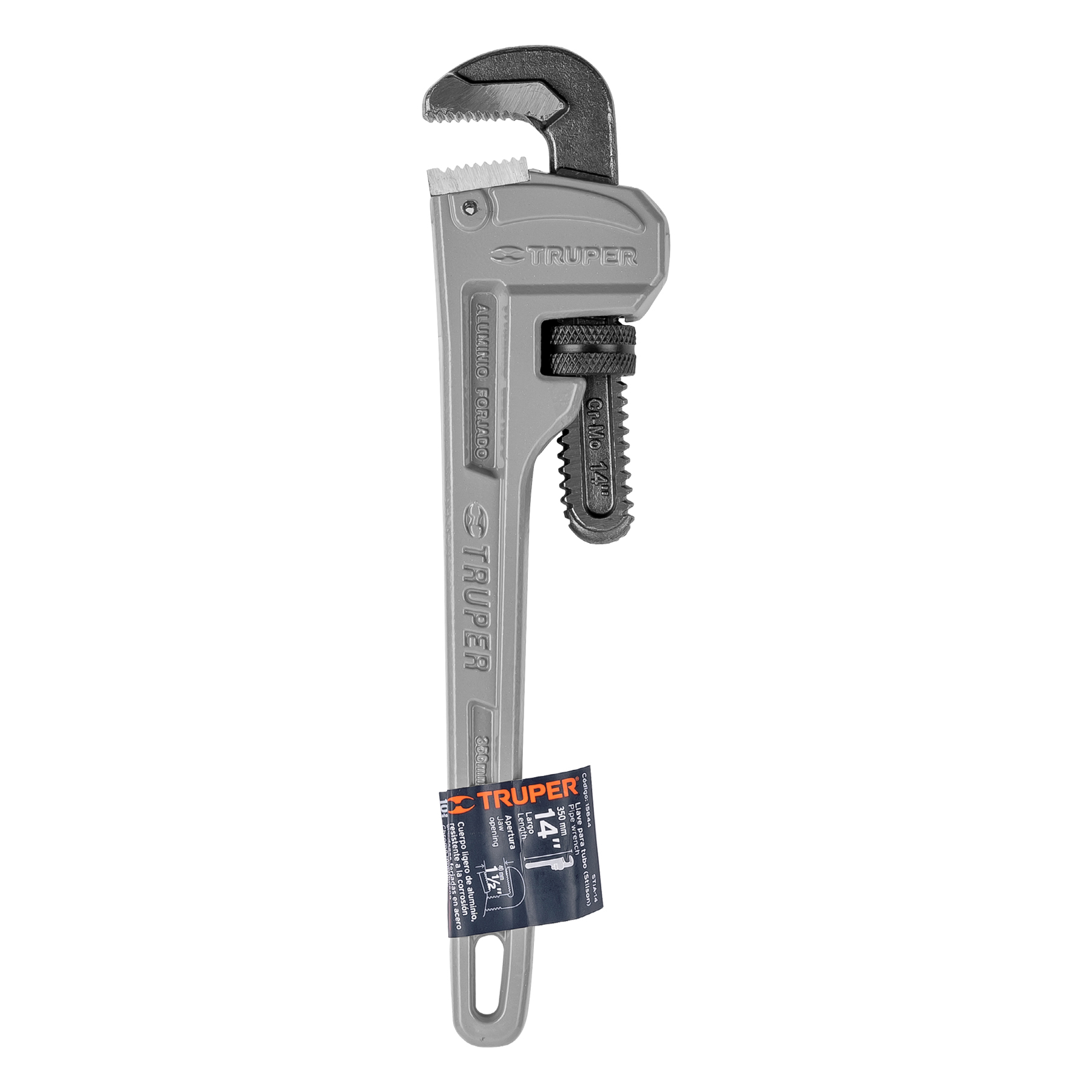 Llave stilson 14' cuerpo de aluminio, TRUPER - Imagen 5