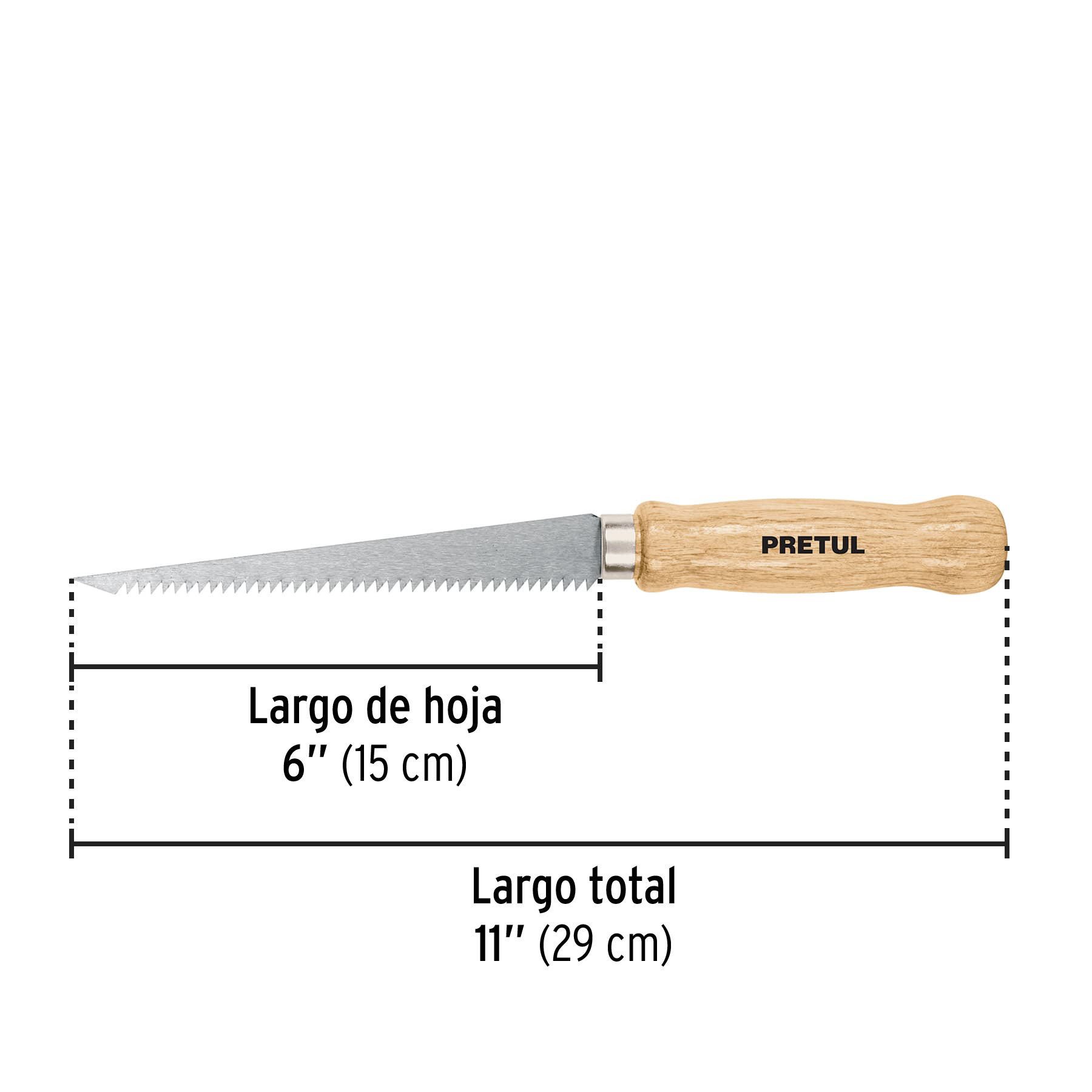 Serrucho de 6' para plafón y muros de yeso, PRETUL - Imagen 4